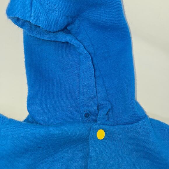 Vintage Toddler Blue Striped Jogger Outfit Acrylic 3T Sweat Jacket and Pants - Picture 10 of 12